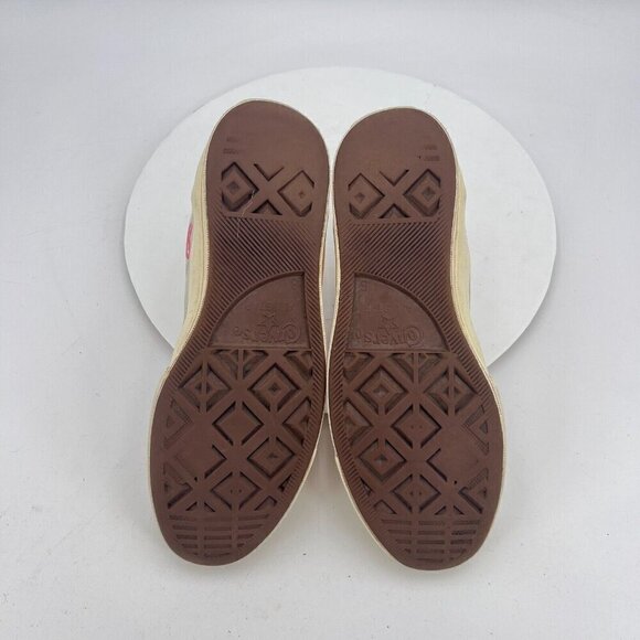 Converse Comme des Garçons Play x Chuck 70 Hi Women Size 8 White Red Shoes - Picture 11 of 14